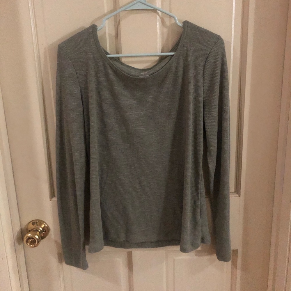 Muted Green Long Sleeve Cotton Shirt